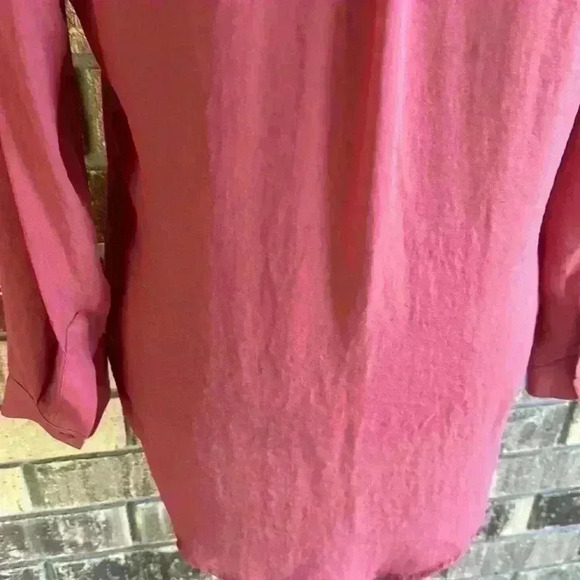 NWOT A.N.A women’s sheer peach long sleeve top size PM - Picture 10 of 13
